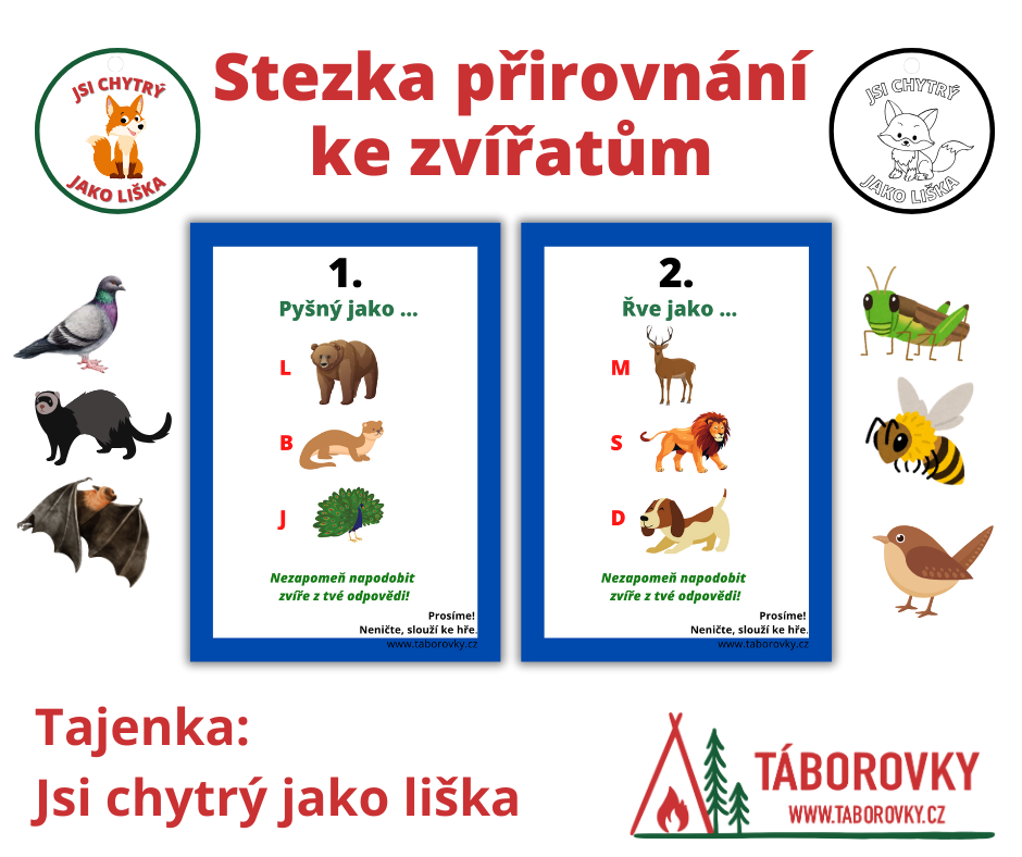 Stezka přirovnání ke zvířatům